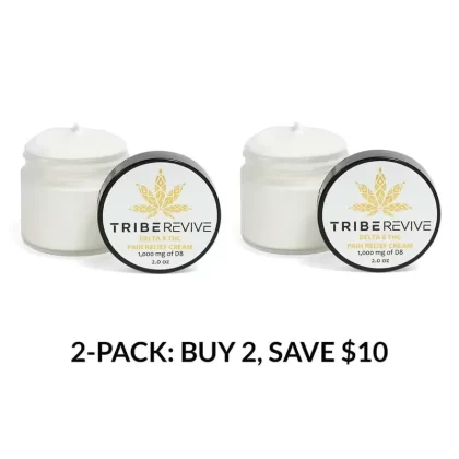 TribeTokes 2-Pack Delta 8 THC Pain Relief Cream | Save $10