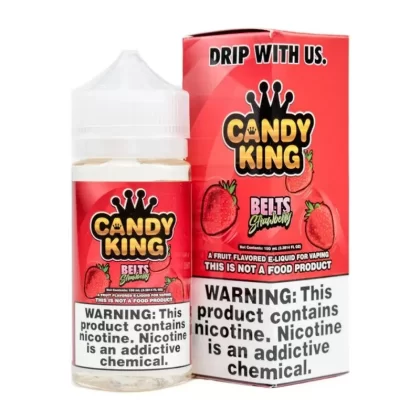 Candy King Vape Juice | 100ml | Strawberry Belts