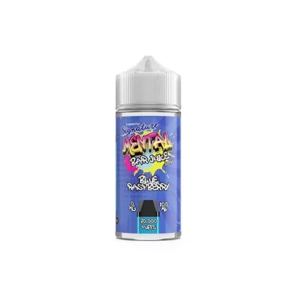 Signature Mental Bar Juice 0 mg 100 ml Shortfill – Blue Raspberry