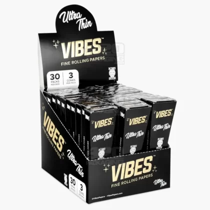 VIBES | ‘Retail Display’ Ultra Thin King Size Pre-Rolled Cones