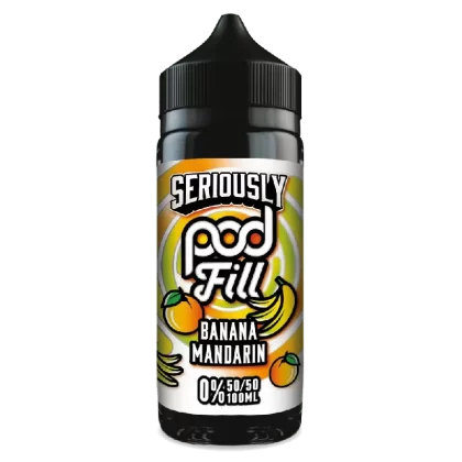 Doozy Pod Fill 100ml E-Liquid Shortfill Banana Mandarin