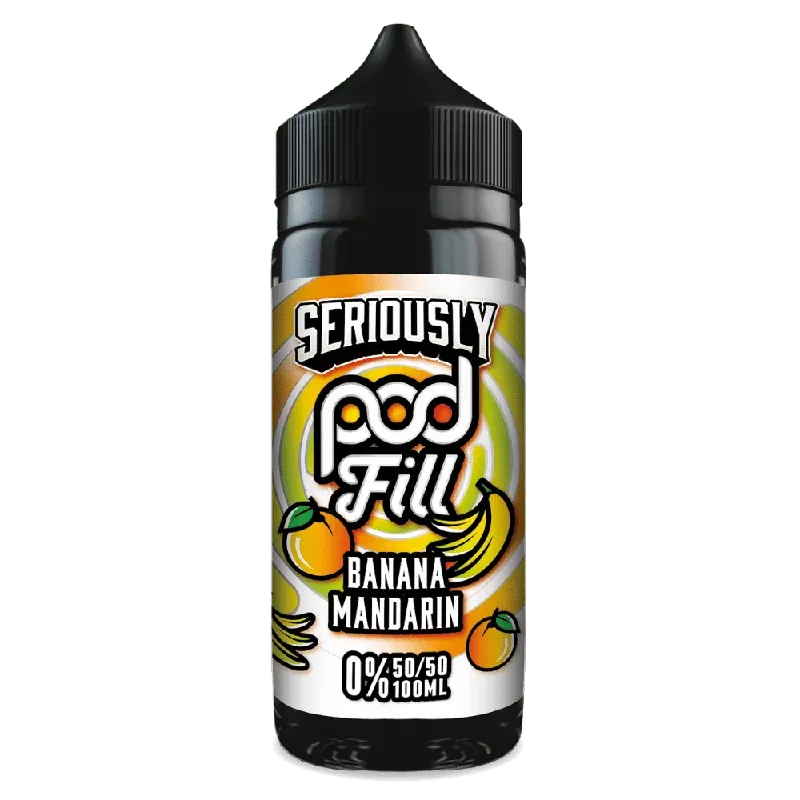 Doozy Pod Fill 100ml E-Liquid Shortfill Banana Mandarin