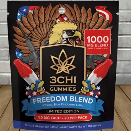 3Chi Limited Edition Freedom Blend Gummies 1000mg