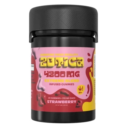 Zotica Extreme Blend Strawberry Gummies – 4200mg
