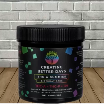 Creating Better Days THCa + THCP + D9 Gummies 360mg