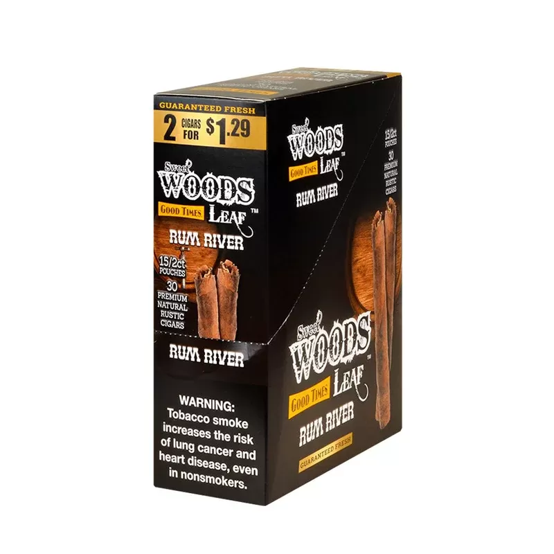Good Times Sweet Woods Cigarillos 15 Pouches Of 2 Rum River