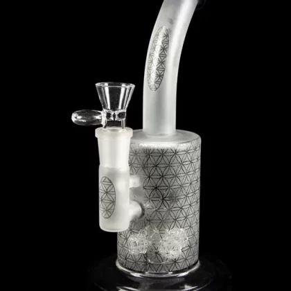 “Mildred” Fancy and Frosted Bent Neck Water Pipe