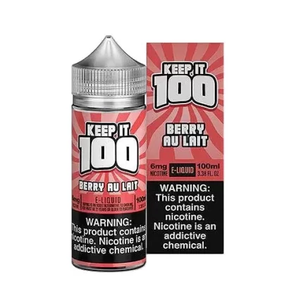 Keep it 100 – Berry Au Lait(Strawberry Milk) 100ml