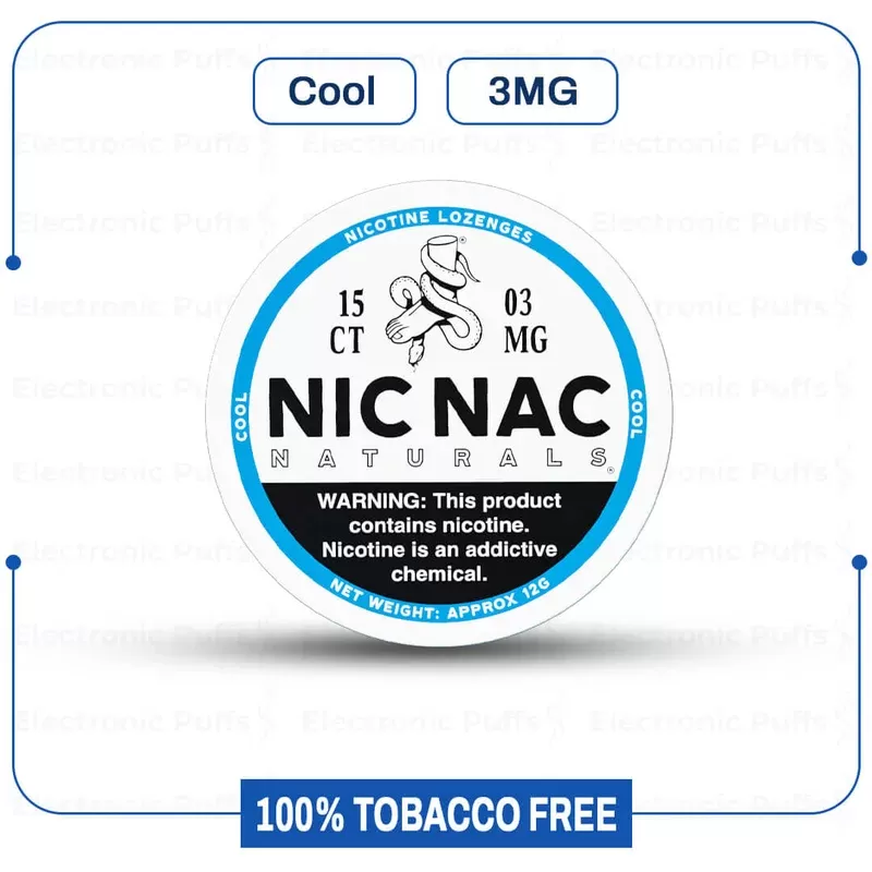 Buy Nic Nac Cool 3mg Nicotine Pouch Online