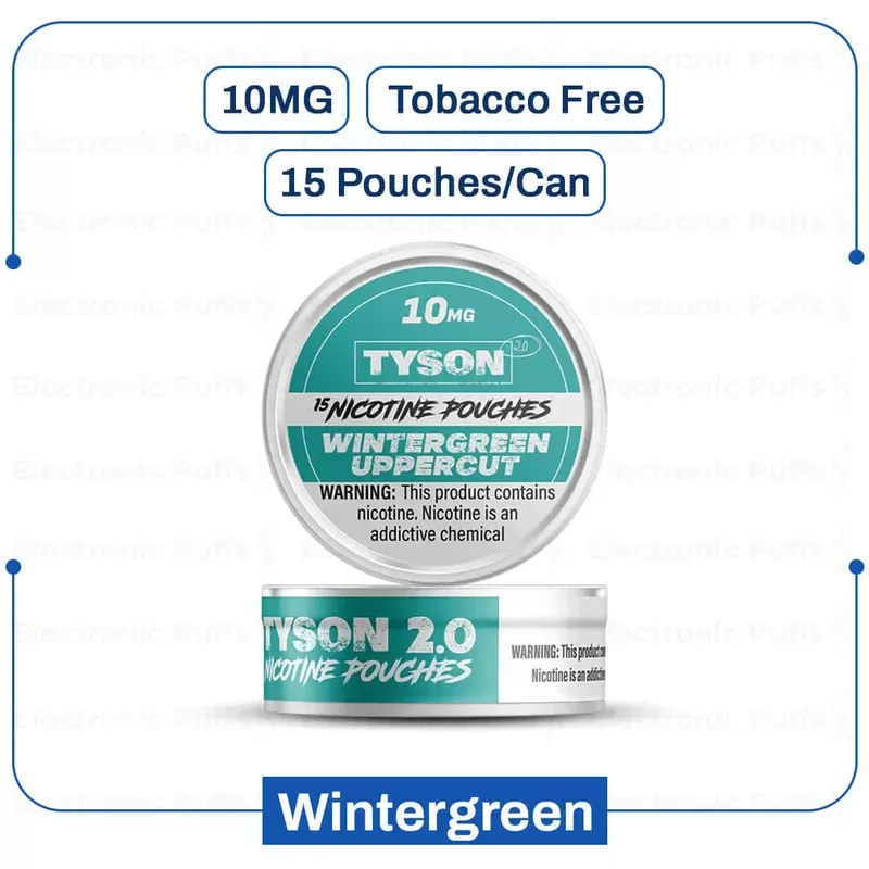 Buy Tyson 2 Wintergreen Nicotine Pouch 10mg | Electronicpuffs