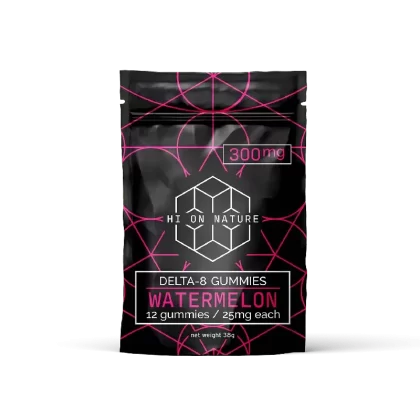 Hi On Nature 300mg DELTA 8 GUMMIES – SOUR WATERMELON