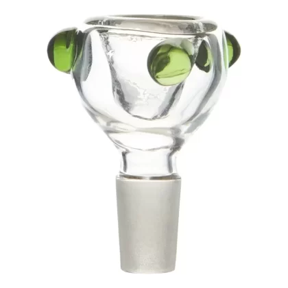 Green Dotted Bowl – 14mm Male