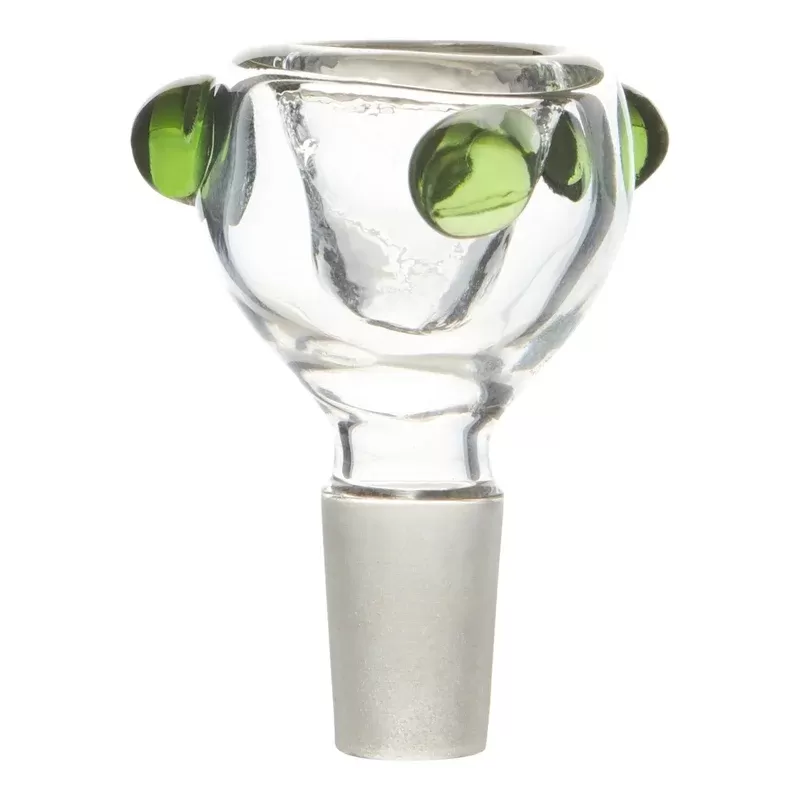 Green Dotted Bowl – 14mm Male