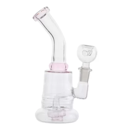 Pink Tilted Disc Perc Bong – 7in