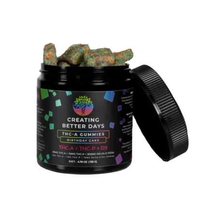 Creating Better Days Birthday Cake THC-A Gummies – 360mg