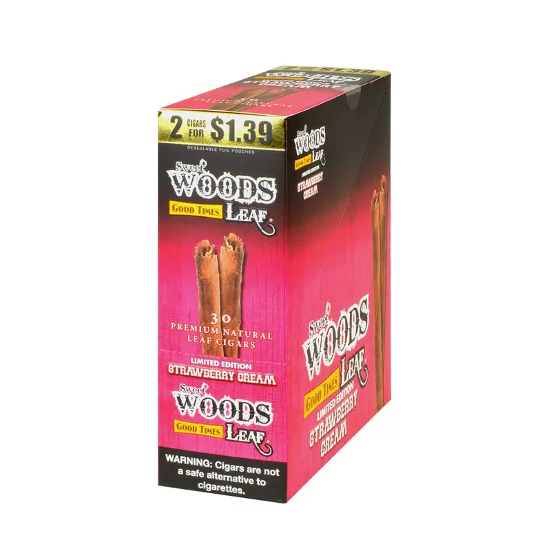 Good Times Sweet Woods 15 Pouches Of 2 Strawberry Cream