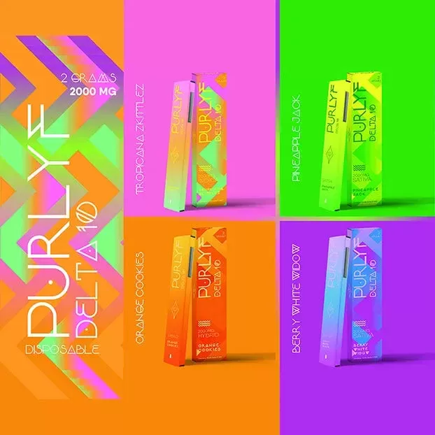 Purlyf | Delta 10 THC Rechargeable Disposables – 2g