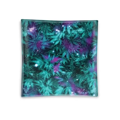 V Syndicate Cosmic Chronic Square Glass Ashtray – 4.5in