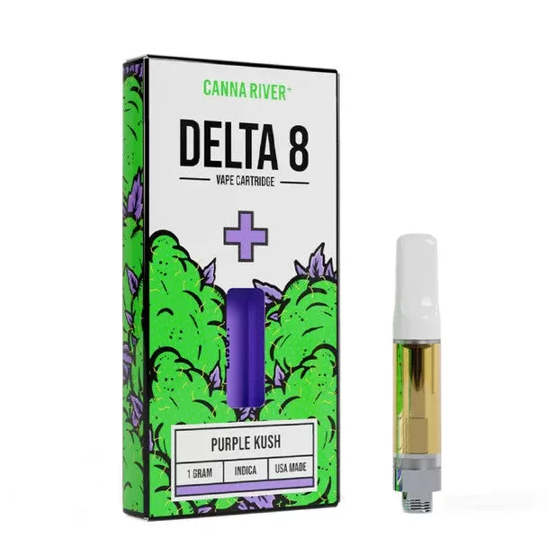 Canna River Delta 8 Vape – Cartridge – Purple Kush – 1g