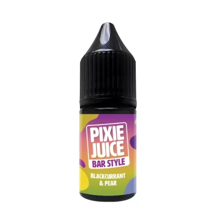 Blackcurrant and Pear 10ml Nic Salt By Pixie Juice Bar Style