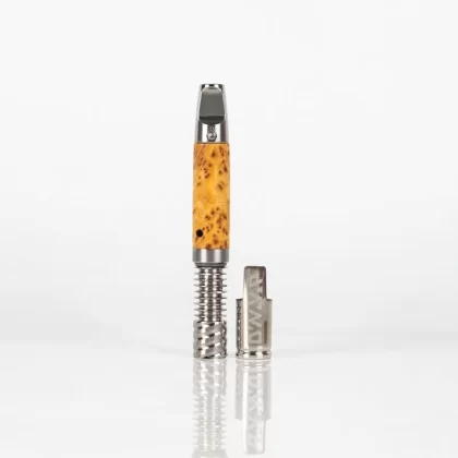 Yellow Cedar Burl Ti-Hybrid Micro w/ Flat Stinger