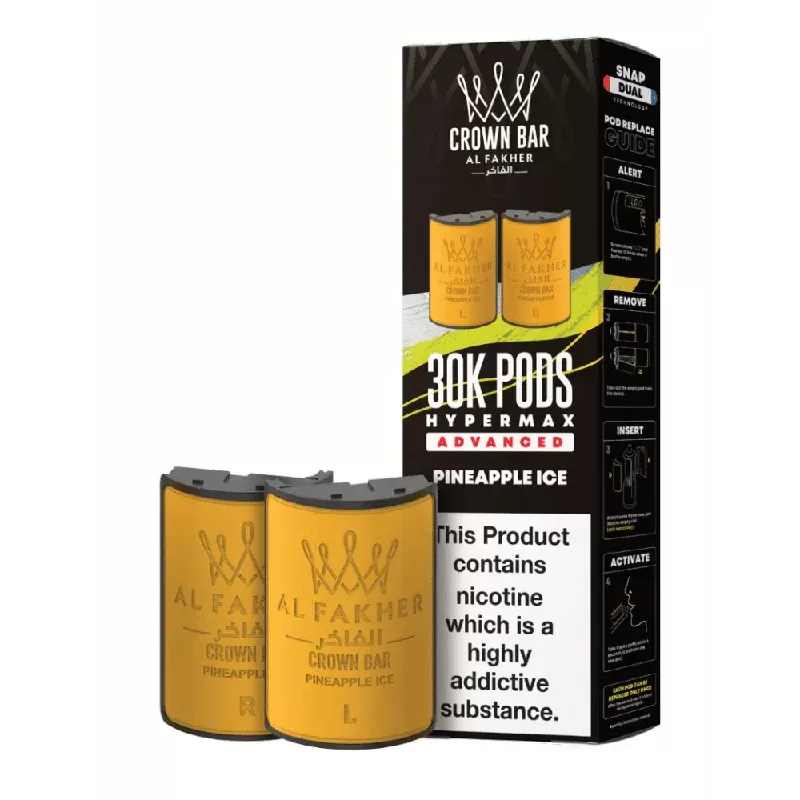 Al Fakher 30k Hypermax Prefilled Pods Pineapple Ice