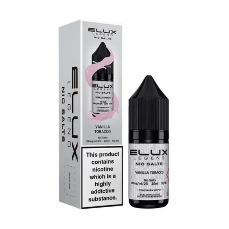 Elux Legend Nic Salts Vanilla Tobacco E Liquid 10ml