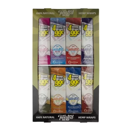 Twisted Hemp™ | Assorted Full Width Hemp Wraps | 8 Boxes – 120 Count