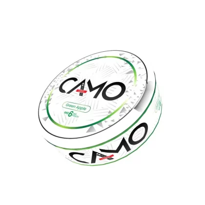 Camo Green Apple Nicotine Pouches – 20 Pouches