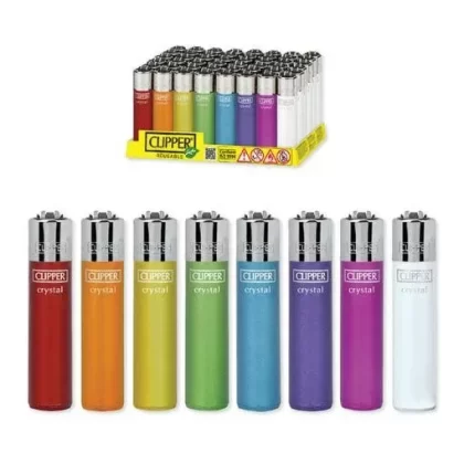 Cannabox Assorted Crystal Clipper Lighter