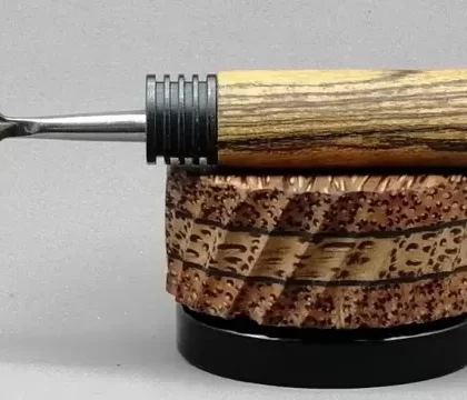 Dabber in Bocote Reuleaux w/Black Finned Ends by PhattPiggie