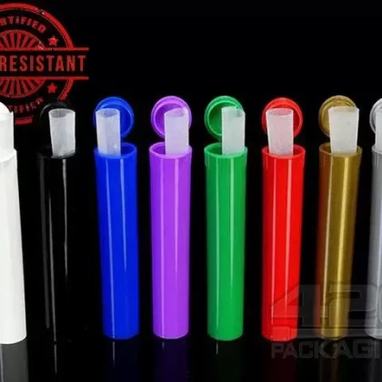 SQUEEZETOPS® | Child Resistant Pop Plastic Pre-Roll Tubes