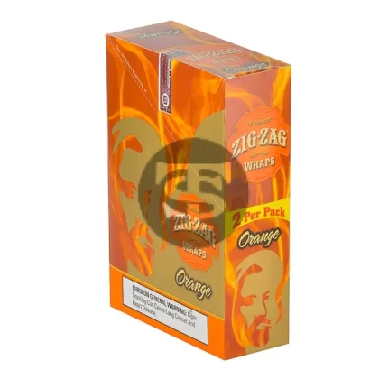 Zig Zag Wraps Premium Orange 25 Packs of 2