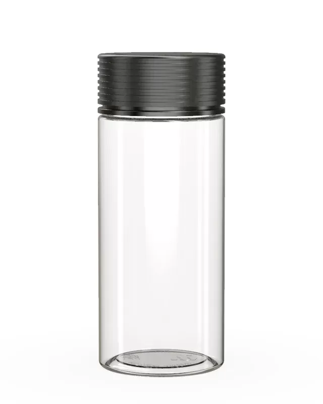 CHUBBY GORILLA | Child Resistant Clear Plastic Spiral Jar w/ Black Cap