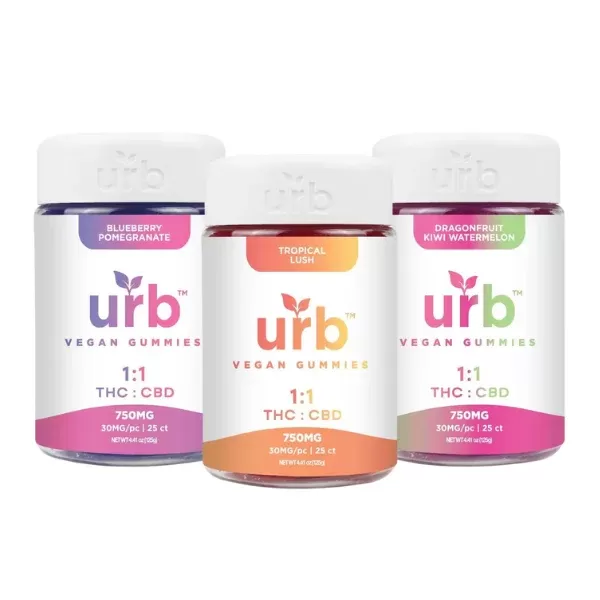 Urb 1:1 THC CBD Gummies