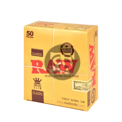 RAW Classic Papers King Size Slim Pack of 50