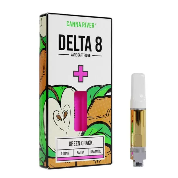 Canna River Delta 8 Vape – Cartridge – Green Crack – 1g