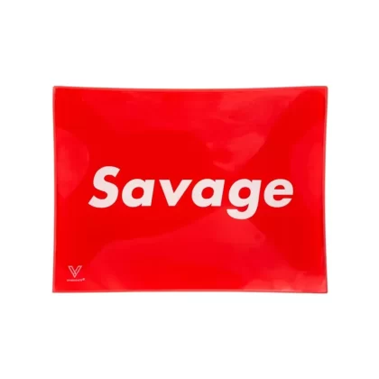 V Syndicate Savage Glass Rolling Tray