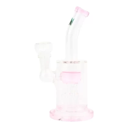 Pink Tilted Tree Perc Bong – 7in