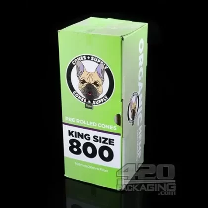 CONES + SUPPLY | King Size Pre-Rolled Organic Hemp Cones