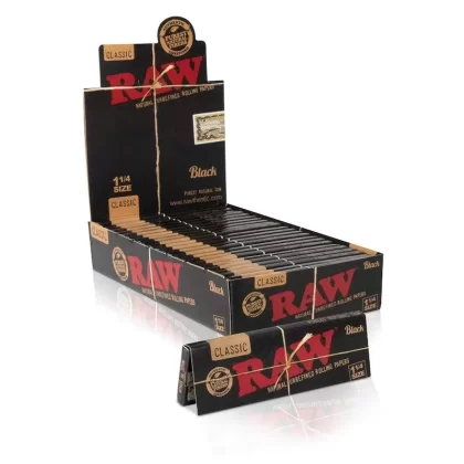 RAW® | Black Rolling Paper | Various Sizes – Brown – Various Counts
