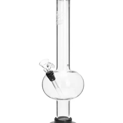 Glowfly Glass 15″ Bubble Bong w/ Removable Base