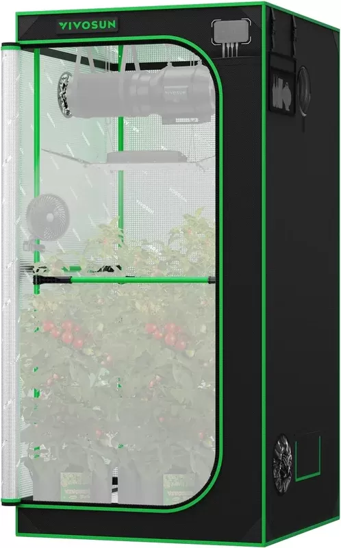 VIVOSUN P336 36″×36″×72″ PRO Grow Tent | with Thick 1 inch Poles