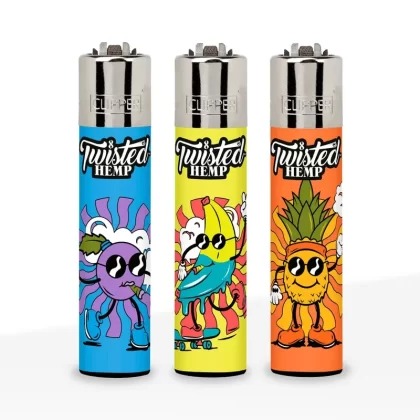 Clipper® Lighters | Twisted Hemp – Various Styles | 48 Count