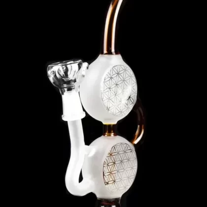 “The Mad Hatter” Dual Discs Water Pipe