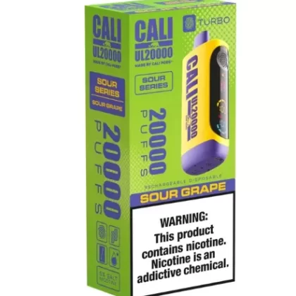 Cali UL20000 Disposable SOUR SERIES [20,000 puffs] – Sour Grape