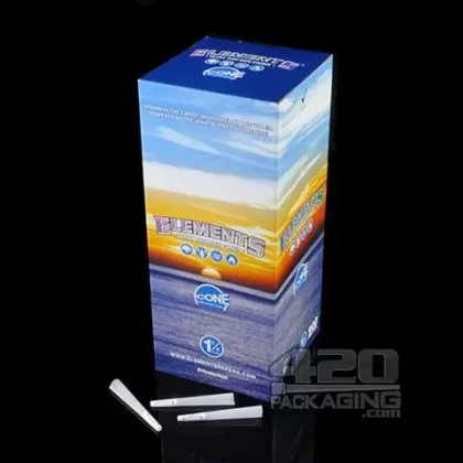 ELEMENTS | Ultra Thin 1 1/4 Size Pre-Rolled Rice Cones