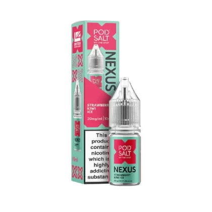 Pod Salt Nexus Strawberry Kiwi Ice Nic Salt E-Liquid