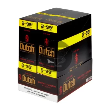 Dutch Masters Foil Fresh Sweet Fusion 99 Cent Cent Cigarillos 30 Packs