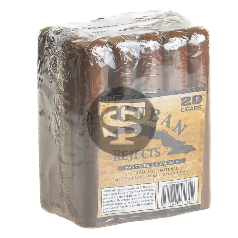 Cuban Rejects Robusto Natural Cigars Pack of 20